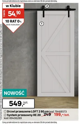 Drzwi i system przesuwny promocja w Leroy Merlin