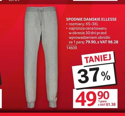 Spodnie damskie ELLESSE promocja w Selgros
