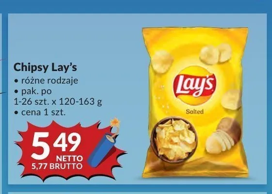 Chipsy solone Lay's promocja w Makro