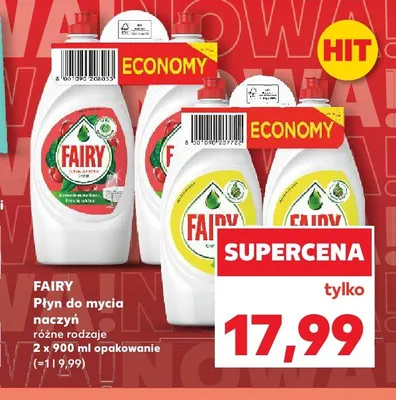 Płyn do mycia naczyń Fairy promocja w Kaufland