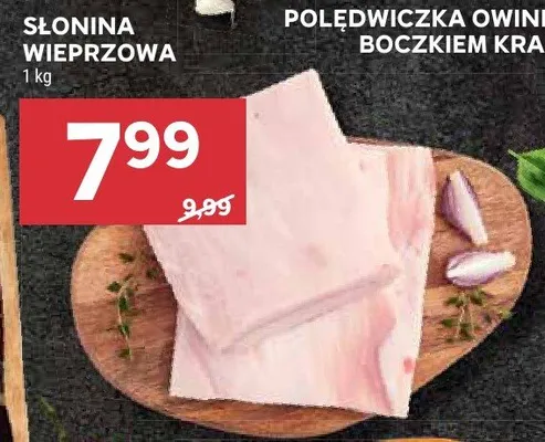 Słonina wieprzowa promocja w Stokrotka