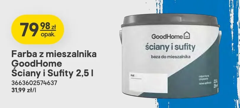 Farba z mieszalnika GoodHome Ściany i Sufity promocja w Castorama