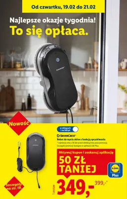 Robot do mycia okien z funkcją spryskiwania SilverCrest promocja w Lidl