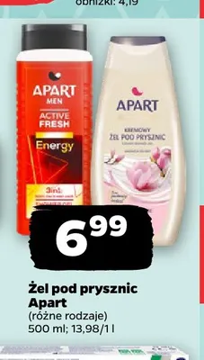 Żel pod prysznic Apart promocja w Netto