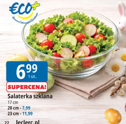 Salaterka szklana promocja w Leclerc