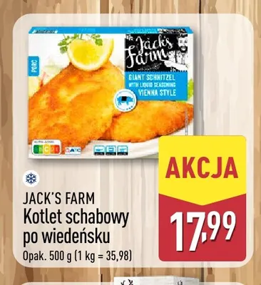 Kotlet schabowy po wiedeńsku Jack's Farm promocja w Aldi