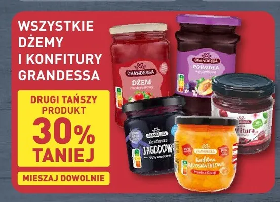 Dżem truskawkowy Grandessa promocja w Aldi