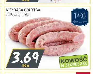 Kiełbasa sołtysa Tako promocja w Słoneczko