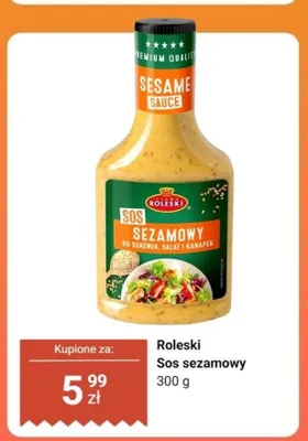 Sos sezamowy Roleski promocja w Dino
