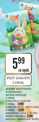 Zestaw kreatywny, wyklejanka różne rodzaje Dino promocja w Dino