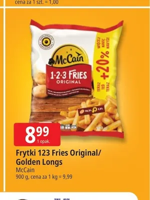 Frytki 123 Fries Golden Longs McCain promocja w Leclerc