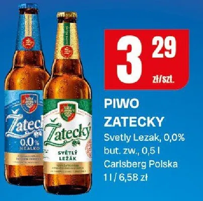 Piwo żatecky svetly lezak promocja w Chorten