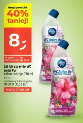 Żel lub spray do WC różne rodzaje promocja w Dealz