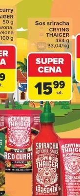 Sos sriracha Crying Thaiger Red Curry promocja w Carrefour