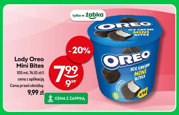 Lody Oreo Mini Bites promocja w Żabka