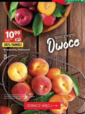 Nektarynki promocja w Delikatesy Centrum