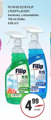 Płyn do szyb z rozpylaczem z amoniakiem Filip promocja w Sedal