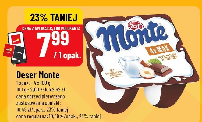 Deser Monte promocja w POLOmarket