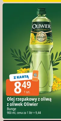 Olej rzepakowy z oliwą z oliwek Oliwier promocja w Leclerc