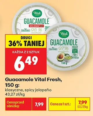 Guacamole Vital Fresh klasyczne promocja w Biedronka