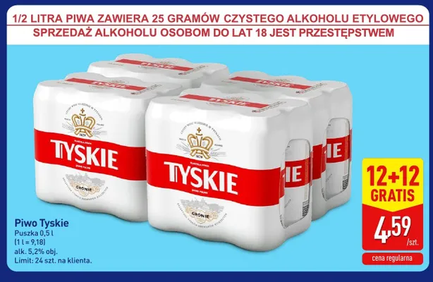 Piwo Tyskie Gronie promocja w Aldi