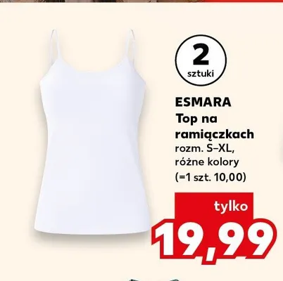 Top na ramiączkach damski Esmara promocja w Kaufland
