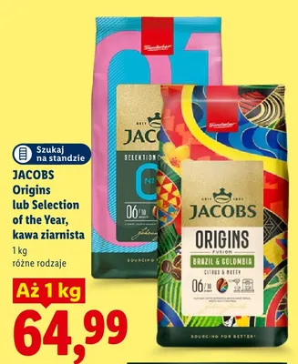 Kawa brazil & colombia Jacobs origins promocja w Lidl