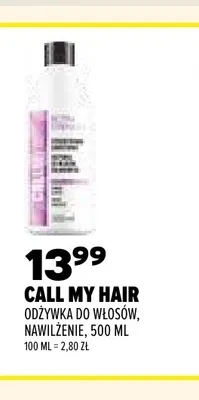 Odżywka do włosów Nawilżenie Call My Hair promocja w Drogerie Natura