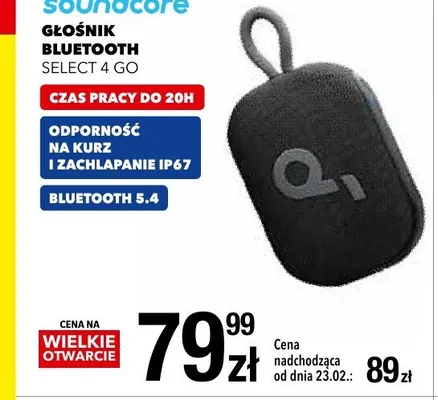 Głośnik bluetooth Seleect 4 CG promocja w RTV EURO AGD