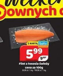 Filet z łososia świeży promocja w Delfin