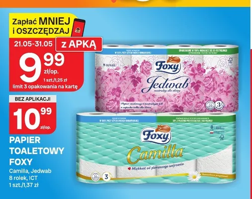 Papier toaletowy Foxy promocja w Chorten