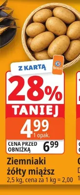 Ziemniaki żółty miąższ promocja w Leclerc