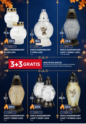 Znicz nagrobkowy Luks T-569SO promocja w Stokrotka