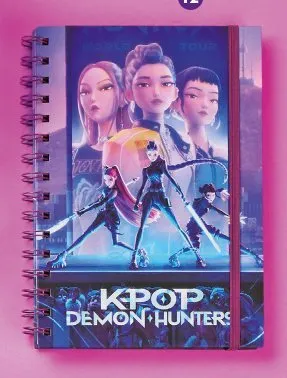 Kołonotes A5/160 w linie Netflix K-POP Demon Hunters promocja w Biedronka