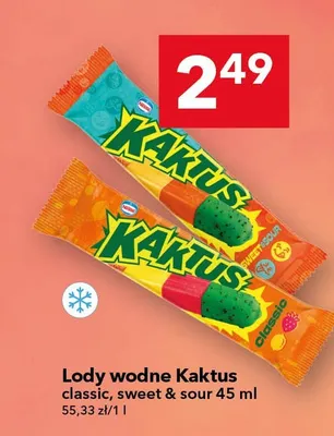 Lody wodne classic, sweet & sour promocja w LEWIATAN