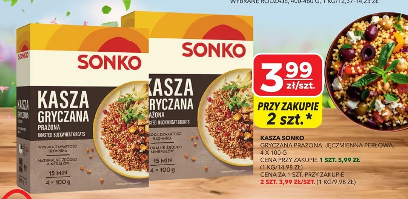 Kasza gryczana prażona, jęczmienna perłowa promocja w Top Market