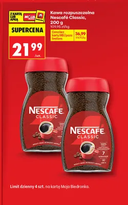 Kawa rozpuszczalna Nescafé Classic promocja w Biedronka