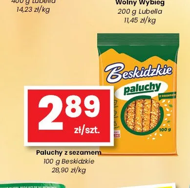 Paluchy z sezamem Beskidzkie promocja w emma MARKET