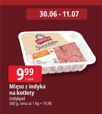 Mięso z indyka na kotlety Indykpol promocja w Leclerc