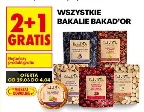 Bakalie Bakad'Or różne rodzaje promocja w Biedronka