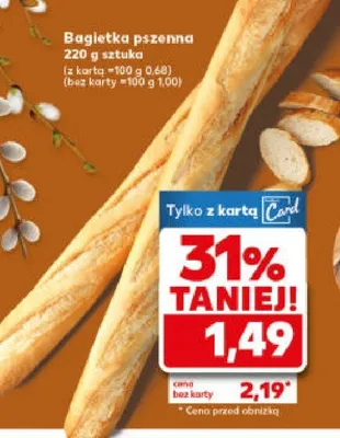 Bagietka pszenna promocja w Kaufland