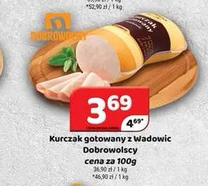 Kurczak gotowany z Wadowic Dobrowolscy promocja w Delfin
