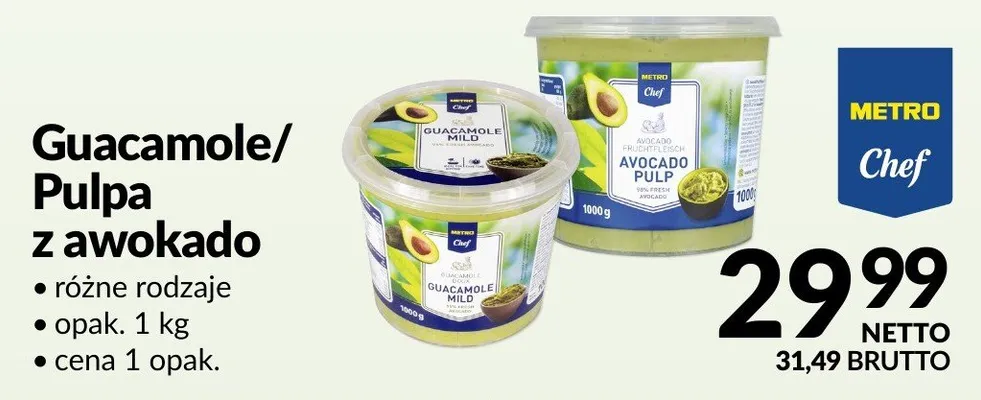 Guacamole/Pulpa z awokado promocja w Makro