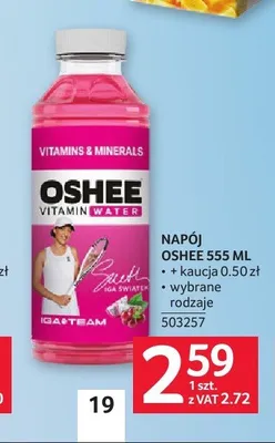 Napój Oshee Vitamin Water promocja w Selgros