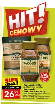 Kawa mielona Jacobs Crema Gold promocja w Twój Market