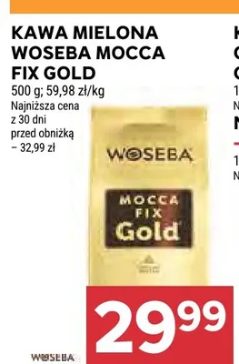 Kawa mielona Woseba Mocca Fix Gold promocja w Stokrotka