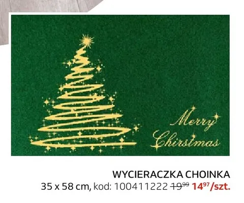 Wycieraczka Choinka 35x58 cm promocja w Komfort