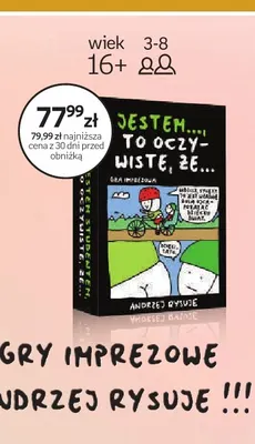 Gra imprezowa Jestem... to oczywiste, że... Andrzej Rysuje promocja w Empik