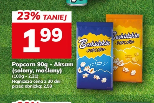 Popcorn maślany Beskidzkie Aksam promocja w Hitpol