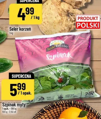 Szpinak myty Sole Gusto promocja w POLOmarket